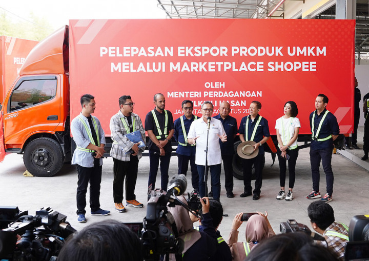 Resmikan Gudang Shopee, Mendag: E-Commerce Dorong Pemberdayaan UMKM Rambah Pasar Internasional