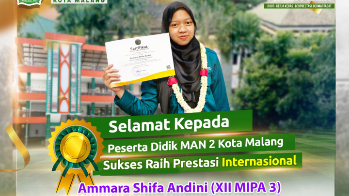 Ammara, Siswi MAN 2 Kota Malang Sabet Lima Penghargaan Sekaligus di IESO 2023
