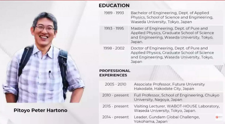 Pitoyo Peter, Sosok Ilmuwan Diaspora di Balik Robot Gundam Raksasa