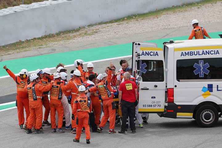 MotoGP: Alami Kecelakaan, Bagnaia Dievakuasi dengan Ambulans