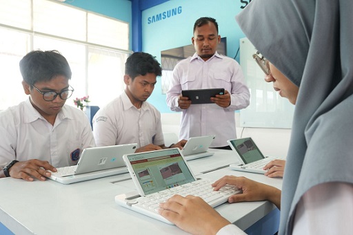 Komitmen Samsung memberikan pelatihan teknologi kepada siswa sekolah menengah. (Foto: Dok. Samsung)