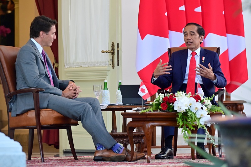 Jokowi meets with Prime Minister Trudeau, discusses increasing trade