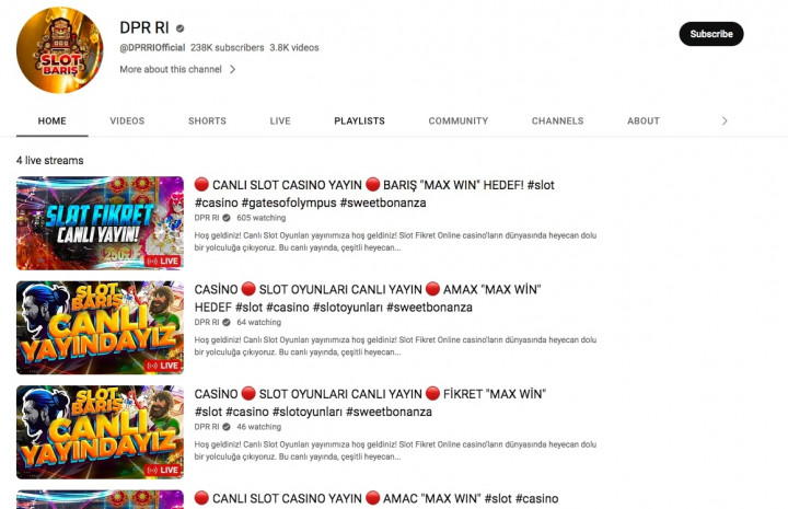 YouTube DPR RI Kena <i>Hack</i> dan <i>Live</i> Judi Online, Sekjen Lapor Google