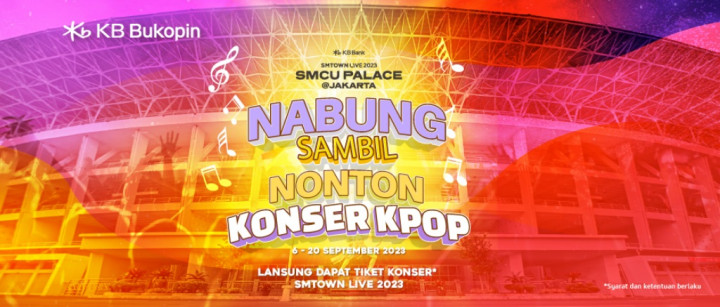 Asyik! KB Bukopin Sebar Promo Tiket Konser K-Pop SMTOWN LIVE 2023 untuk Nasabah