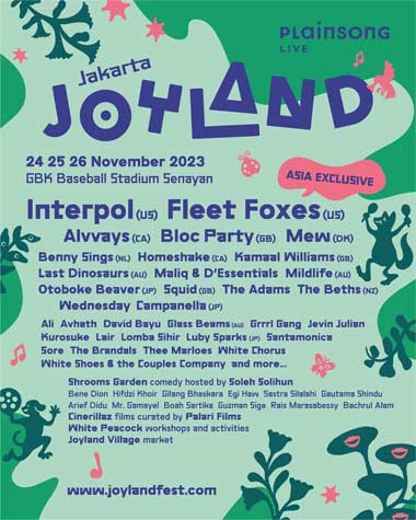 Fleet Foxes dan Mew akan Tampil di Joyland Festival Jakarta
