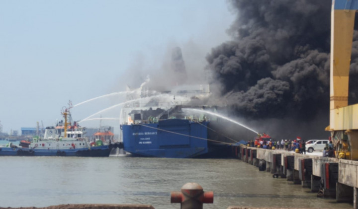 14 Orang jadi Korban Kebakaran KMP Mutiara Berkah di Merak