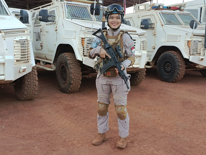 Sosok Polwan Alisia Dwi Kartini, Perempuan Hebat yang Bertahan di Afrika Tengah