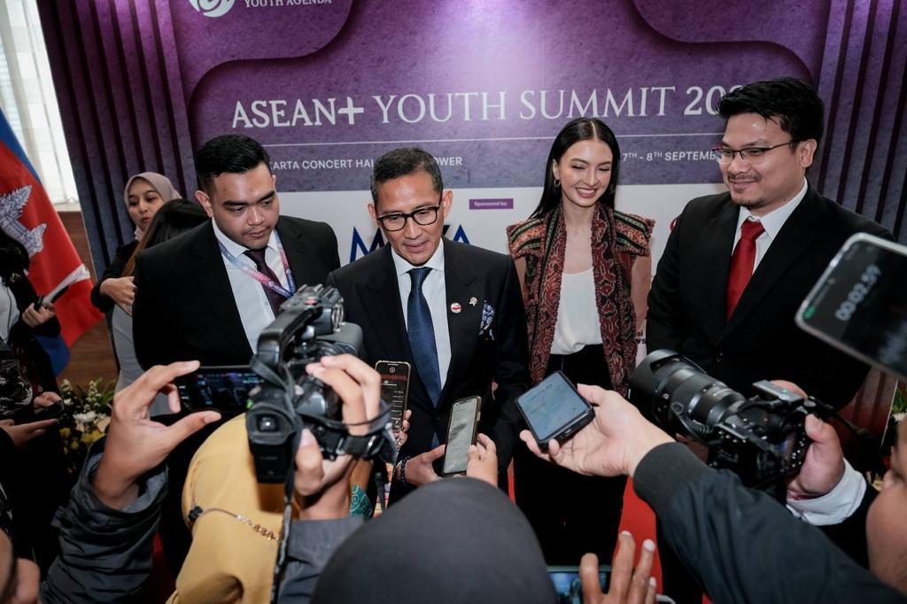 Menparekraf Sandiaga saat menghadiri ASEAN+ Youth Summit 2023. Dok. Kemenparekraf