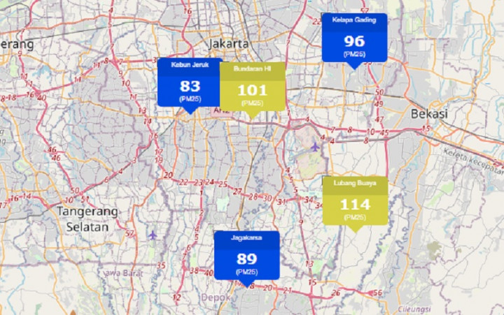 Aduh! Kualitas Udara di Kawasan Lubang Buaya Tidak Sehat