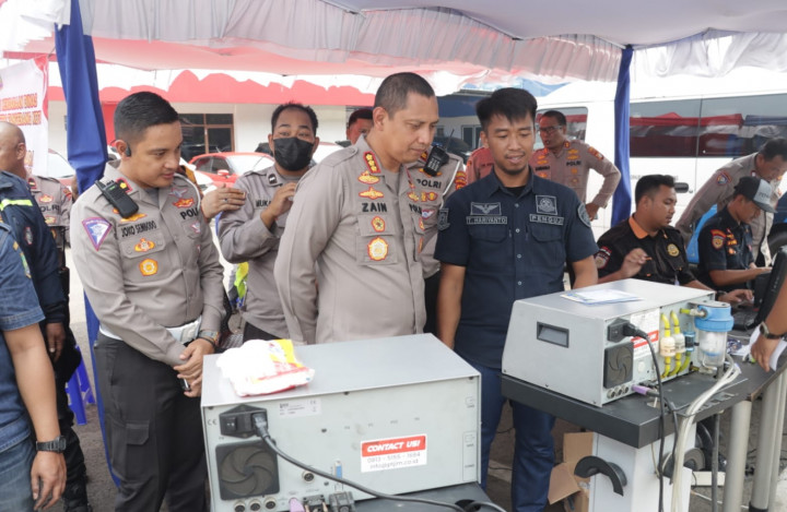Belasan Kendaraan Dinas Polres Metro Tangerang Kota Tak Lolos Uji Emisi
