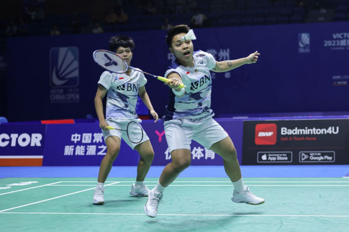 Hasil China Open 2023: Kelelahan Hadapi Wakil Korsel, Apri/Fadia Gugur di Perempat Final