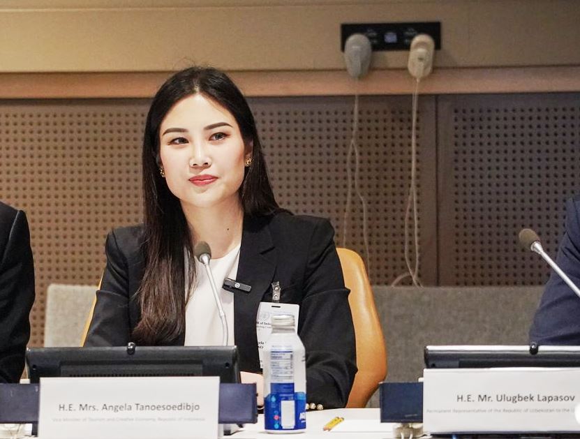 Wamenparekraf Angela Tanoesoedibjo saat menghadiri Forum PBB. Dok. Kemenparekraf)