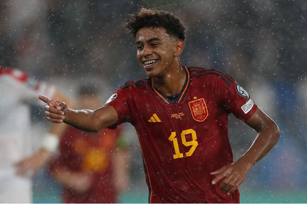 Momen Lamine Yamal Cetak Gol Debut sebagai Pemain Termuda Spanyol