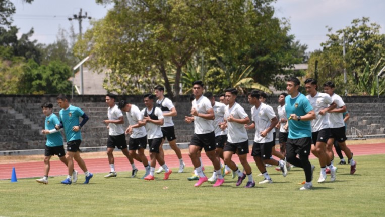 Sesi latihan timnas U-23. (Foto: Dok. PSSI)