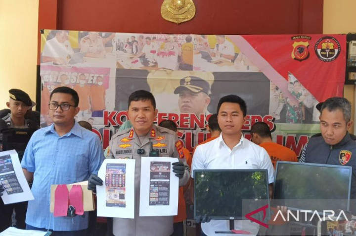 4 Kreator Iklan Judi Online Ditangkap di Sukabumi