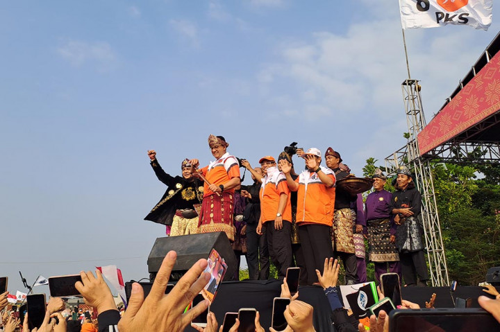 Senam Sehat Bareng PKS di Palembang, Anies Diteriaki Presiden