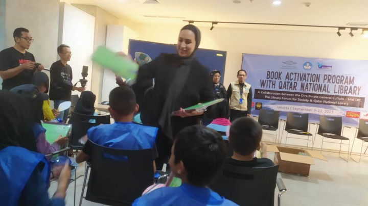 Dorong Literasi, Perpusnas Qatar Donasi 1.000 Buku untuk 5 TBM di Jakarta