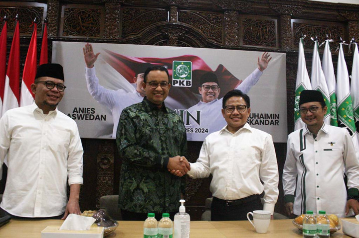 Cak Imin Sambut Kedatangan Anies Baswedan di DPP PKB