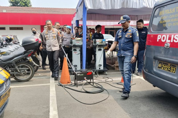 Waduh, Belasan Kendaraan Dinas Polisi Tangerang Tidak Lulus Uji Emisi