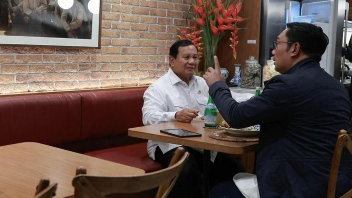 Bertemu Prabowo, Ridwan Kamil Berpeluang Jadi Cawapres?