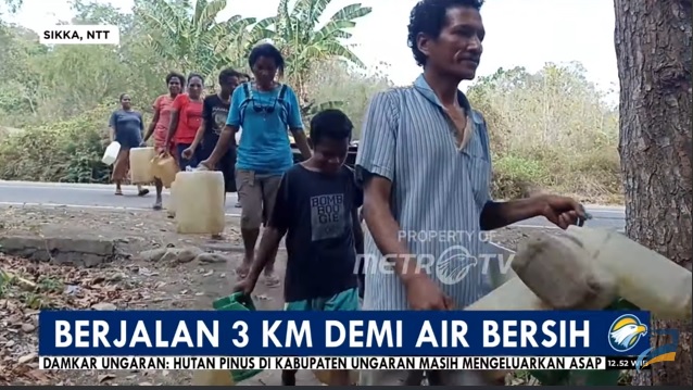 Dilanda Kekeringan, Warga Desa di NTT Harus Berjalan 3 Km Demi Dapatkan Air Bersih