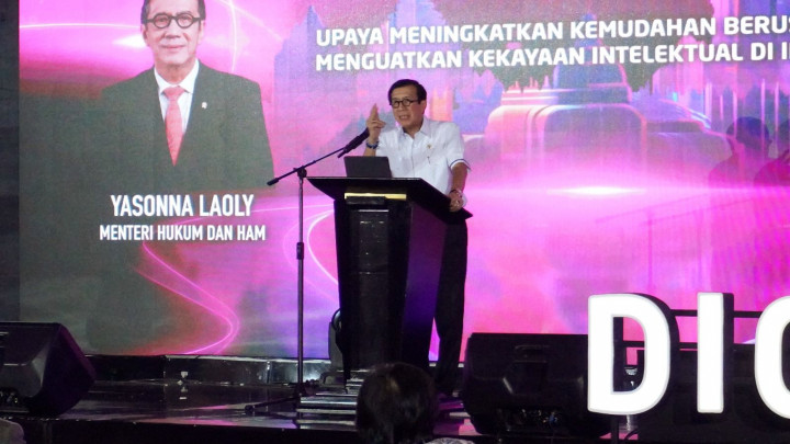 Menkumham Bicarakan Pentingnya Pelindungan KI di Digitalk Fest 2023