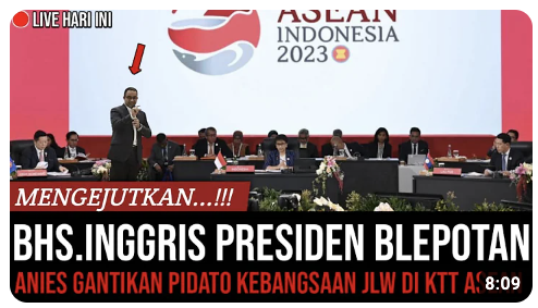 [Cek Fakta] Pidato Amburadul, Anies Baswedan Gantikan Pidato Joko Widodo di KTT ASEAN 2023? Begini Faktanya