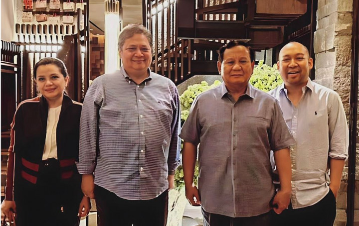 Unggahan Foto Prabowo Bersama Airlangga Dibanjiri Respons Positif Warganet