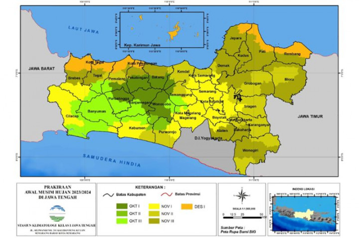 Wilayah Jateng Selatan Diperkirakan Memasuki Awal Pancaroba