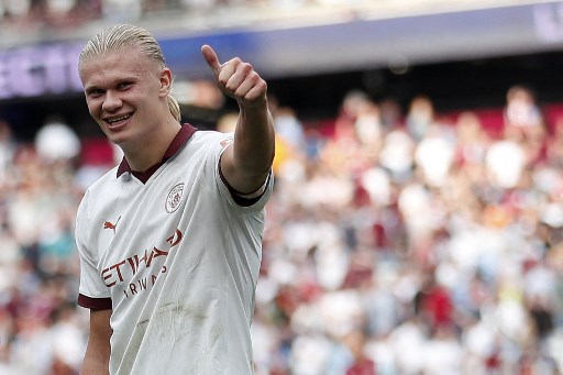Striker Manchester City, Erling Haaland. (Ian Kington / IKIMAGES / AFP)
