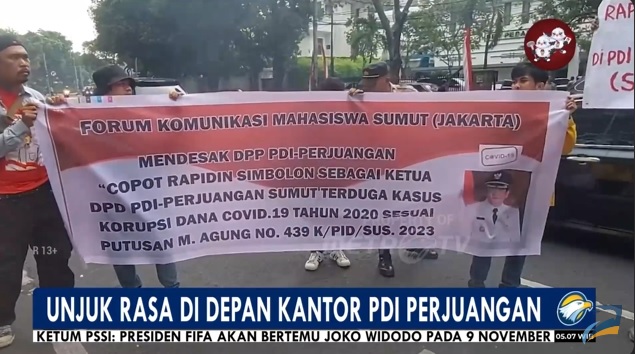 Diduga Bermain Dana Covid-19, Mahasiswa Desak Megawati Copot Ketua DPD PDIP Sumut