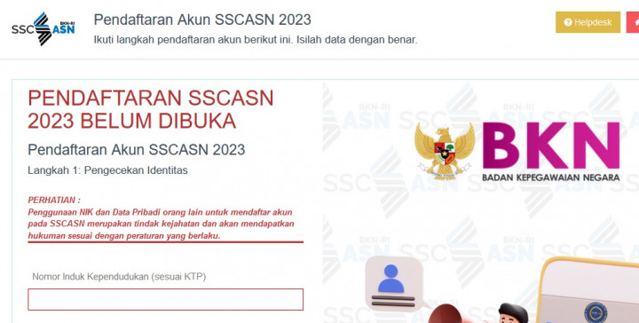 Catat, Pendaftaran Seleksi CPNS 2023 Bisa Diakses Jam Segini!
