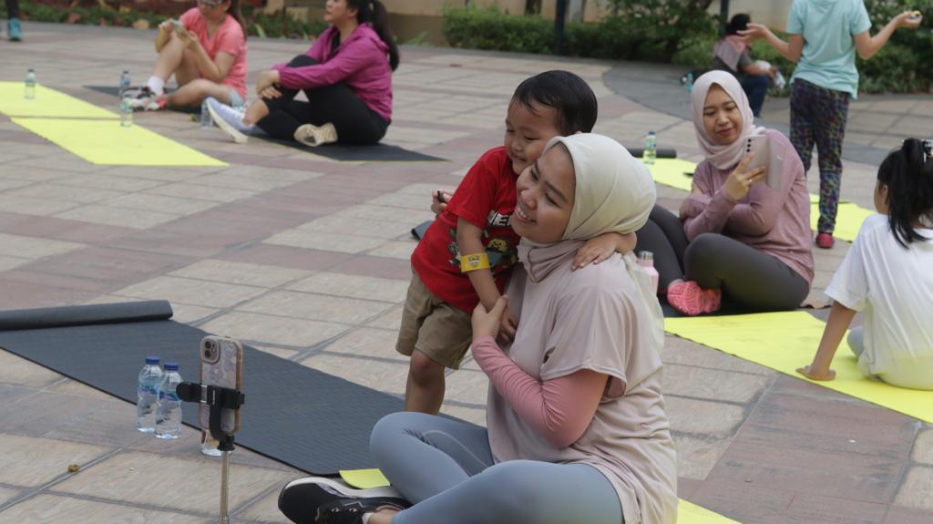 Sambut Hari Olahraga Nasional,  Wilio menggelar kegiatan olahraga bagi anak-anak dan orang tua, khususnya pada ibu kali ini. Dok. Ist