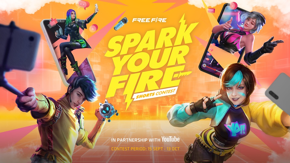 Free Fire meluncurkan lomba untuk kreator Spark Your Fire