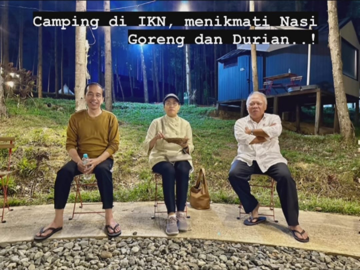 Cerita Sri Mulyani <i>Camping</i> di IKN Nusantara