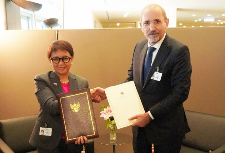 Indonesia dan Yordania Dorong Kerangka Kerja Sama yang Lebih Luas