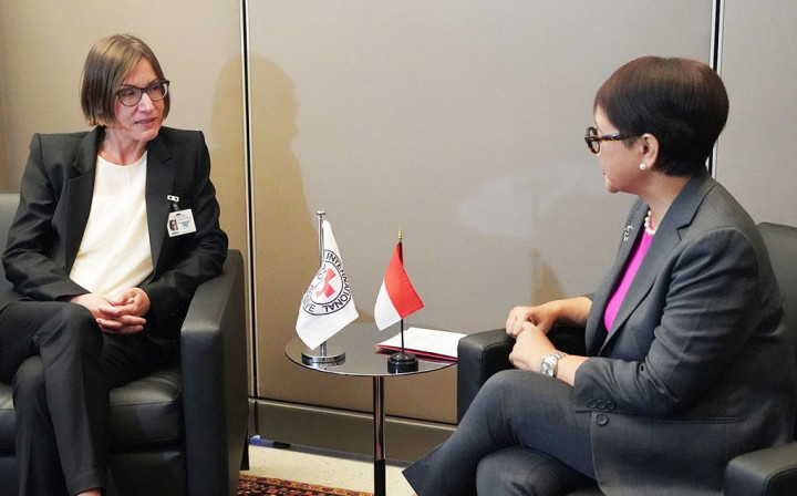 Menlu RI Bahas Isu Myanmar dengan Palang Merah Internasional