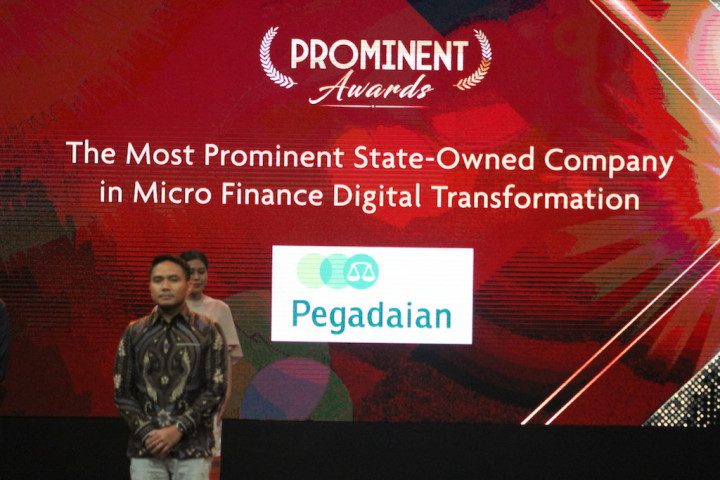 Sukses Transformasi Digital Keuangan Mikro, Pegadaian Raih  Prominent Award 2023