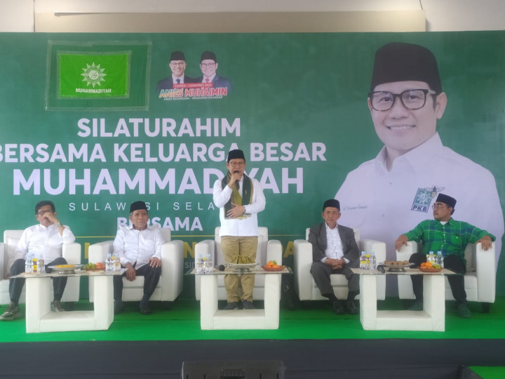 Cak Imin Minta Doa dan Restu ke Warga Muhammadiyah di Makassar