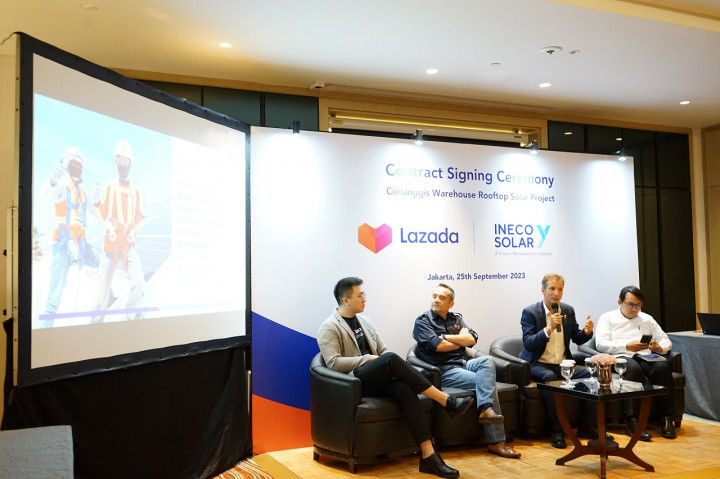Lazada Bangun Panel Surya di Fasilitas Logistik Cimanggis