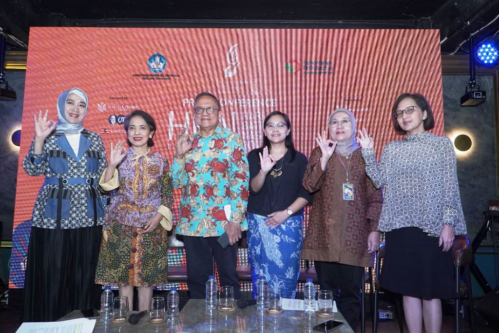 Konferensi Pers Hari Batik Nasional. Dok. Aulia/Medcom