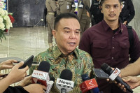 Ketua Harian DPP Partai Gerindra Sufmi Dasco Ahmad di Kompleks Parlemen, Senayan, Jakarta, Senin (18/9/2023). (ANTARA/Melalusa Susthira K.)