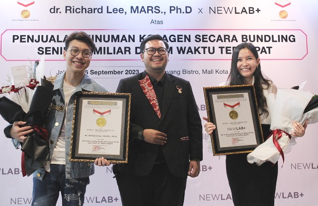 Newlab Ukir Sejarah Gandeng Dokter Richard Lee Pecahkan Rekor MURI