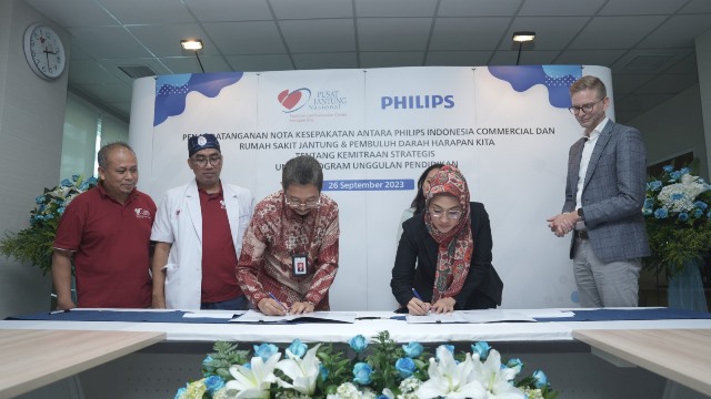 Rumah Sakit Jantung dan Pembuluh Darah Harapan Kita (RSJPDHK) berkerja sama dengan Royal Philips. (Foto: Dok. Istimewa)
