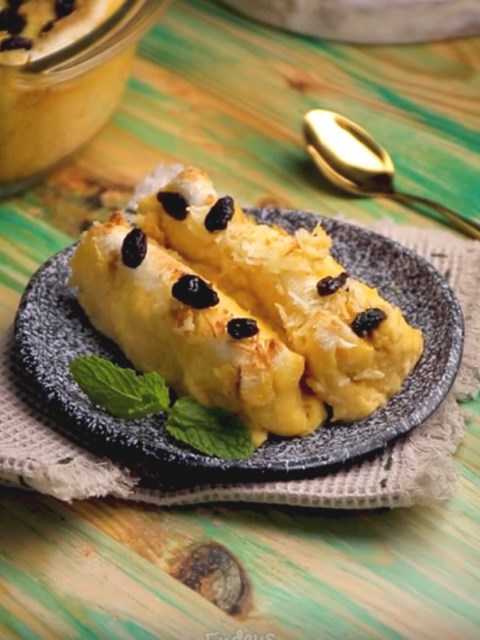 Intip resep ciamik, puding roti lipat keju. (Foto: Dok. Endeus TV)