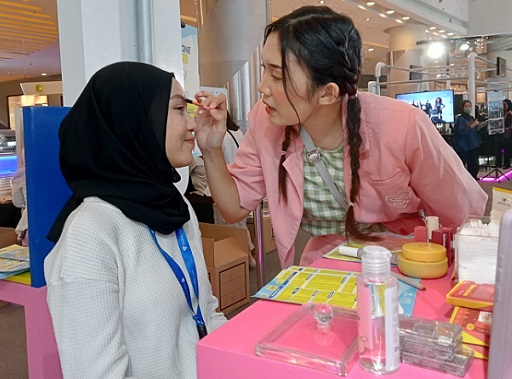 Booth Emina Experience. (Foto: Dok. Yuni)
