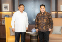 Prabowo Subianto dan Menteri Badan Usaha Milik Negara (BUMN) Erick Thohir. (Istimewa)