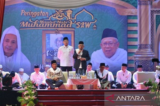 Maulid Nabi Muhammad dan Haul ke-30 Abuya Amin, Wapres: Kita Perlu Mencetak Ulama