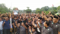 Barisan Muda Rano (BMR) telah resmi dikukuhkan mendukung Anies Baswedan-Muhaimin Iskandar (AMIN), Senin, 2 Oktober 2023. Medcom.id/ Hendrik Simorangkir