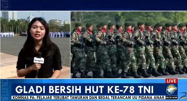 Ribuan Personel dan Ratusan Alutsista Gladi Resik Puncak HUT ke-78 TNI